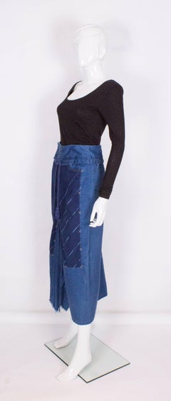 Blue Cotton Skirt by Marithe Francois Girbaud