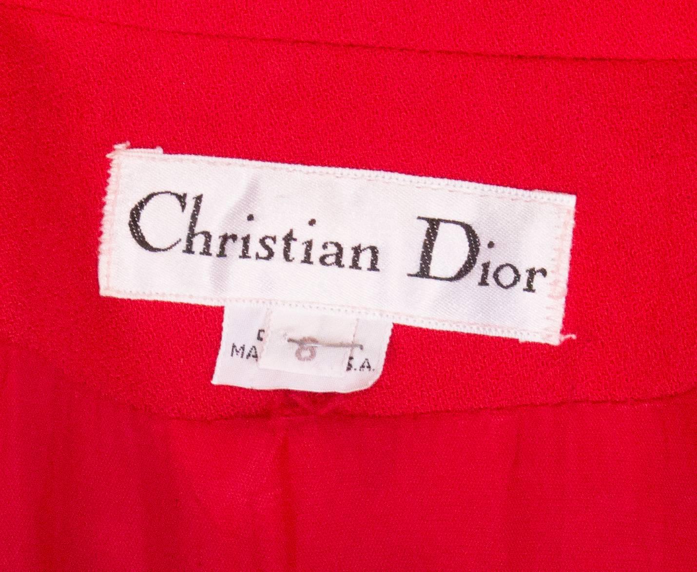 Women's Christian Dior Red Jacket