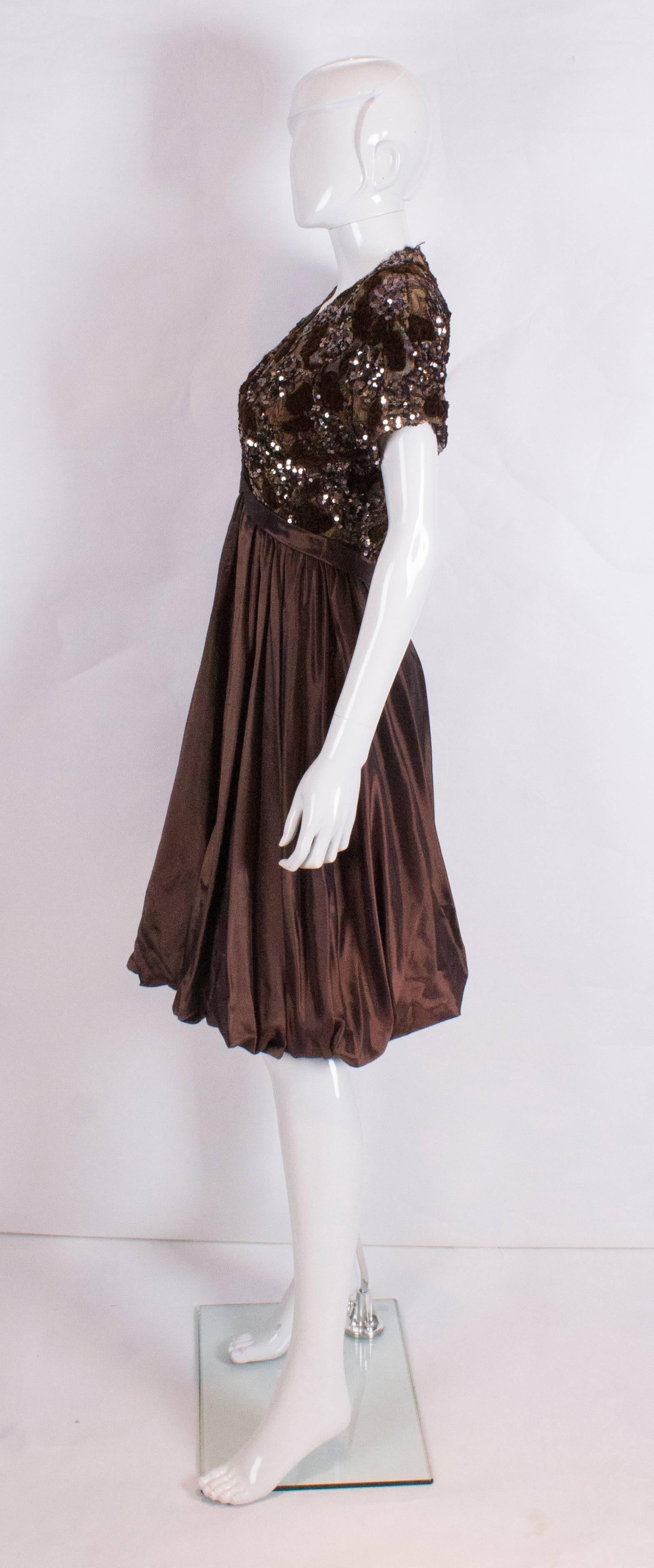 Gicol Evening Dress with Lengthening Slip In Excellent Condition In London, GB