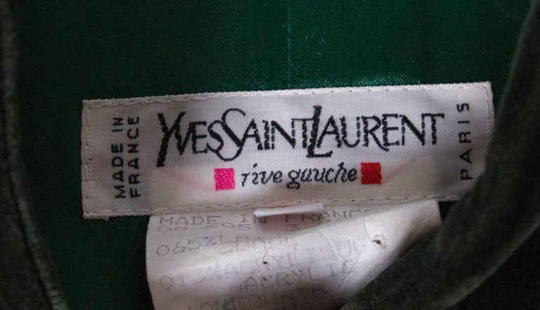 Yves Saint Laurent Rive Gauche Vintage Jacket at 1stDibs
