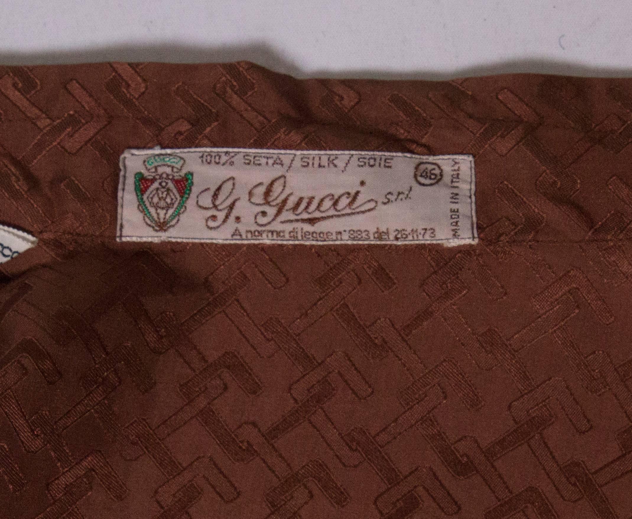 Vintage Gucci Silk Shirt 5