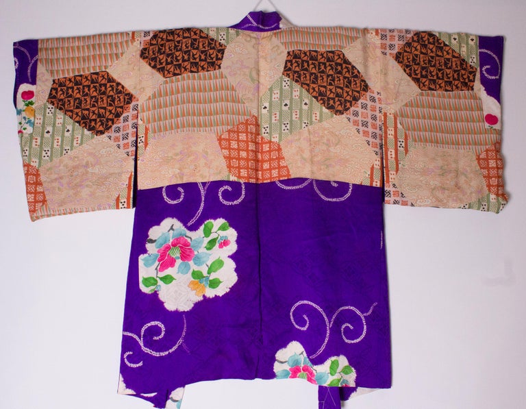 Purple Silk Kimono Jacket with Wonderful Lining at 1stDibs | silk ...