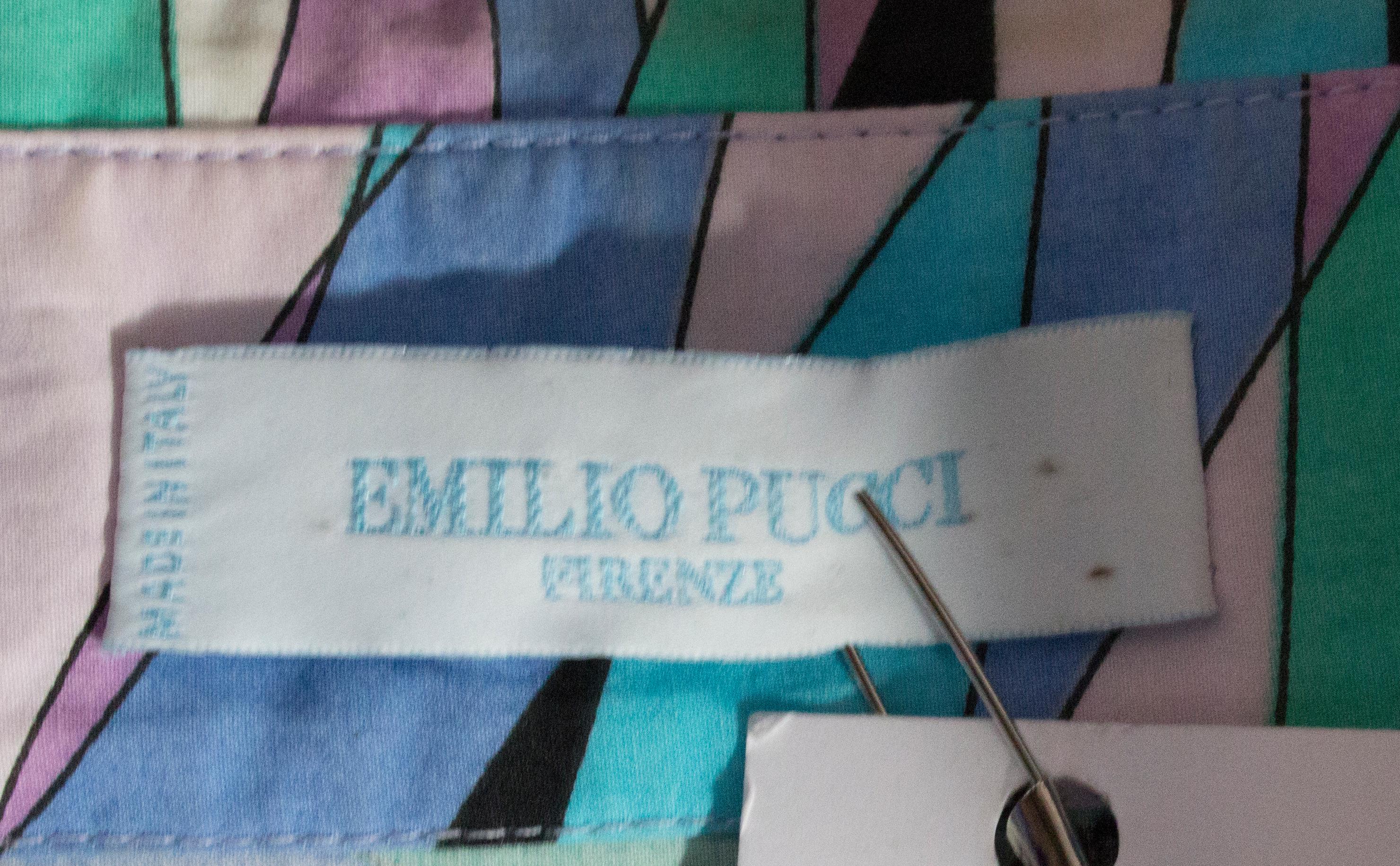 Women's Emilio Pucci vintage Cotton button up Shirt, 1970s  