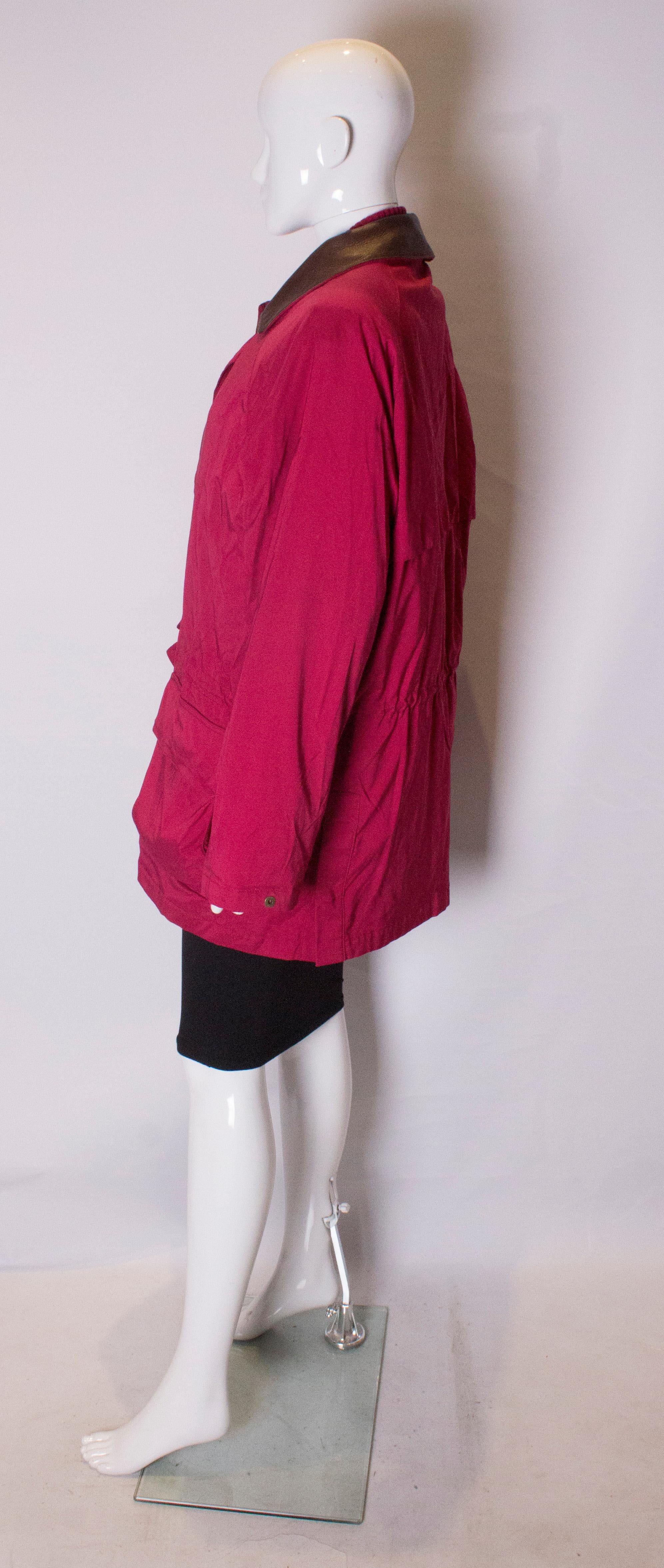 Women's Loro Piana Red Jacket with matching Gilet For Sale