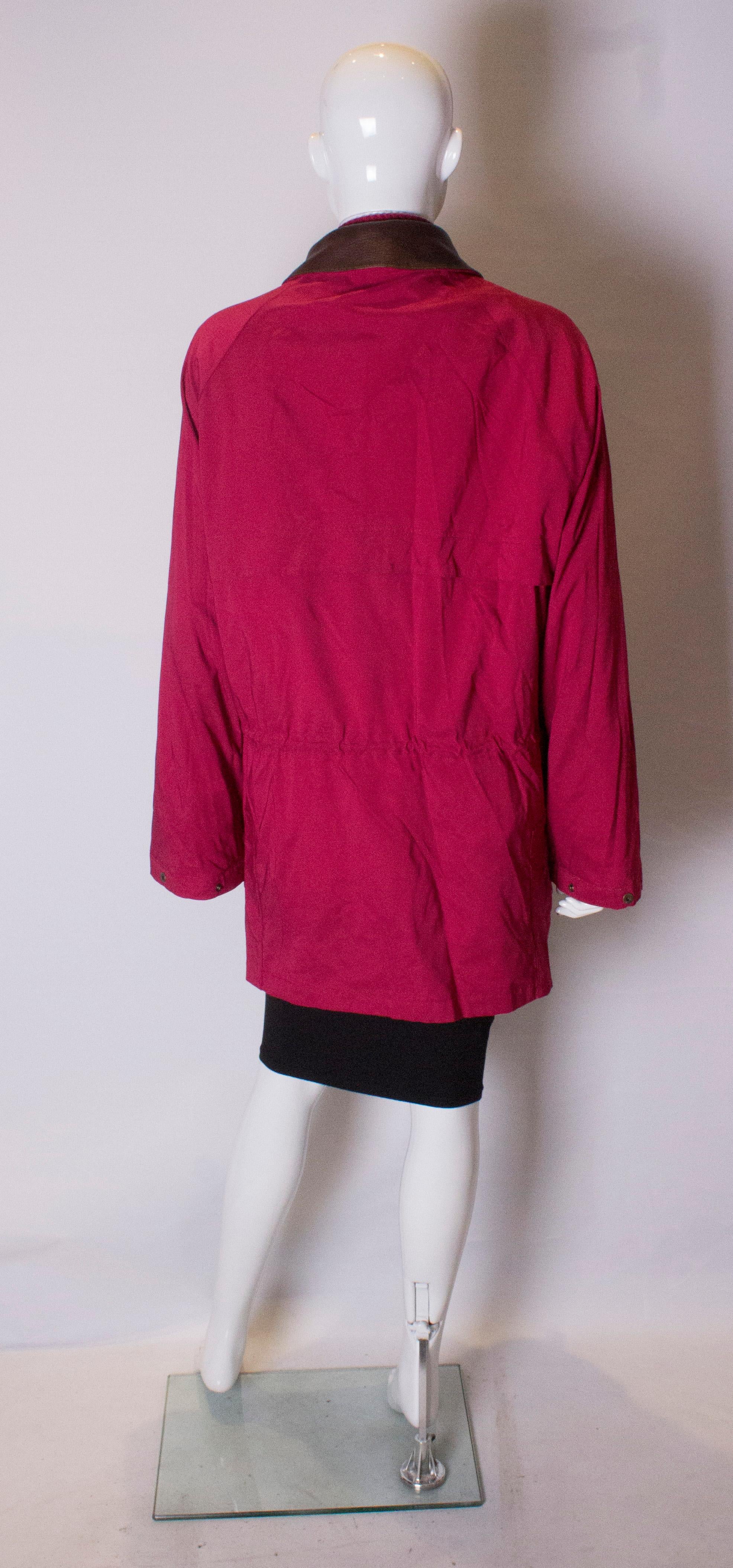 Loro Piana Red Jacket with matching Gilet For Sale 2