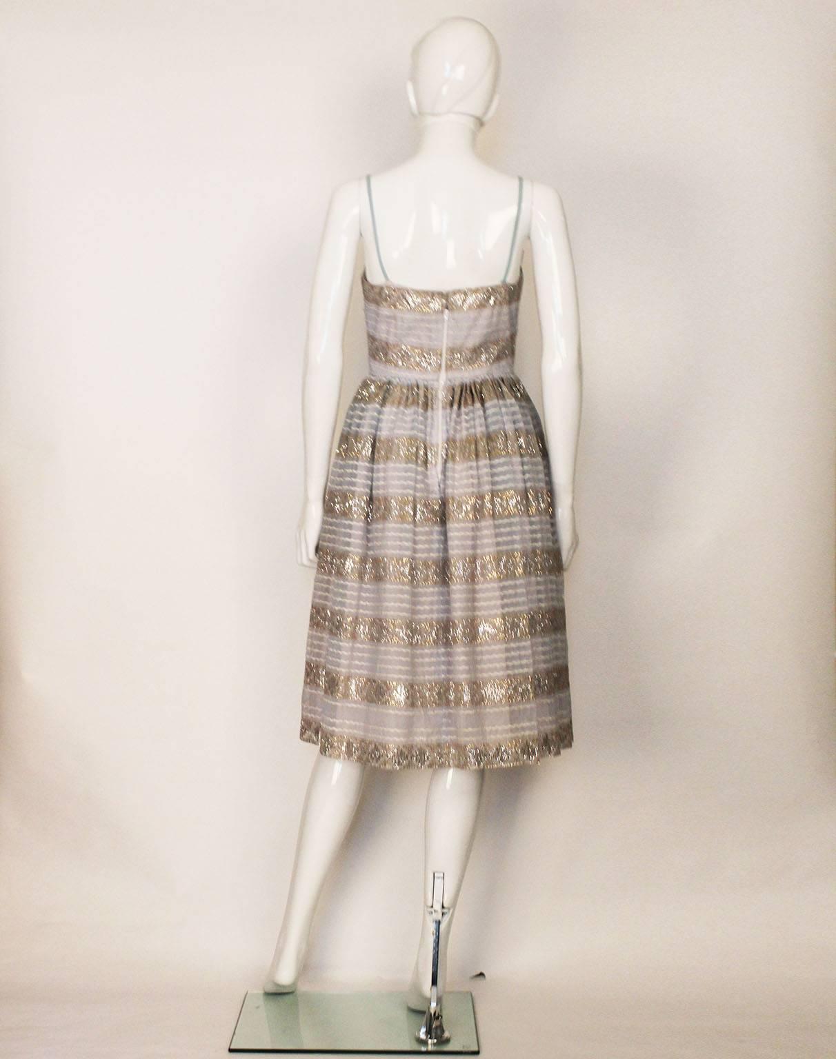 1950s Victor Josselyn Cocktail Dress In Good Condition For Sale In London, GB
