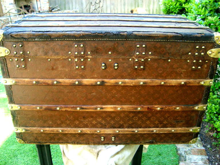 Women's or Men's Antique Louis Vuitton Steamer Trunk circa 1903-04 Paris France