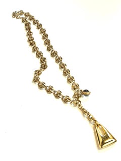 OOAK Reworked Vintage Drop Pendant Lariat Necklace