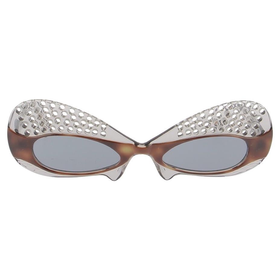 Lunettes vintage effet papillon 1990 - Made in France - BOZ en vente