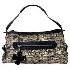 CHANEL Tweed and Leather Shoulder Bag 2005–2006