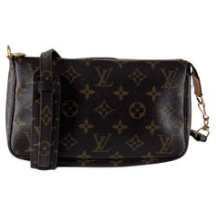 Louis Vuitton Pochette Accessoires Monogram Canvas Brown 2001