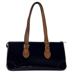 Louis Vuitton Rosenholz Umhängetasche Vernis Leder Bordeaux