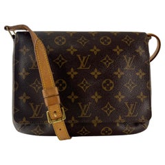 Louis Vuitton Borsa a tracolla Monogram in tela marrone 1999