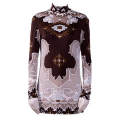 Vintage Leonard Fashion Silk Mini Dress