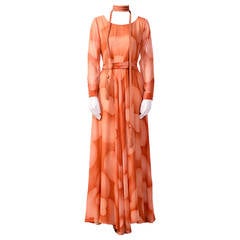Silk 1950s Christian Dior Numbered Dress