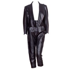 Vintage 80's Alaia Leather set