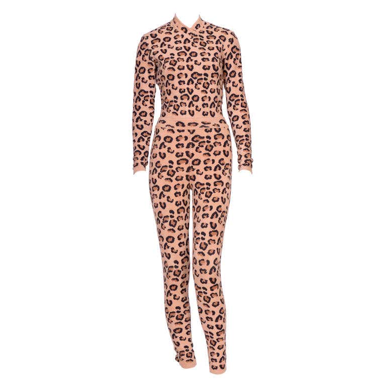 AZZEDINE ALAIA Iconic leopard Set For Sale at 1stDibs