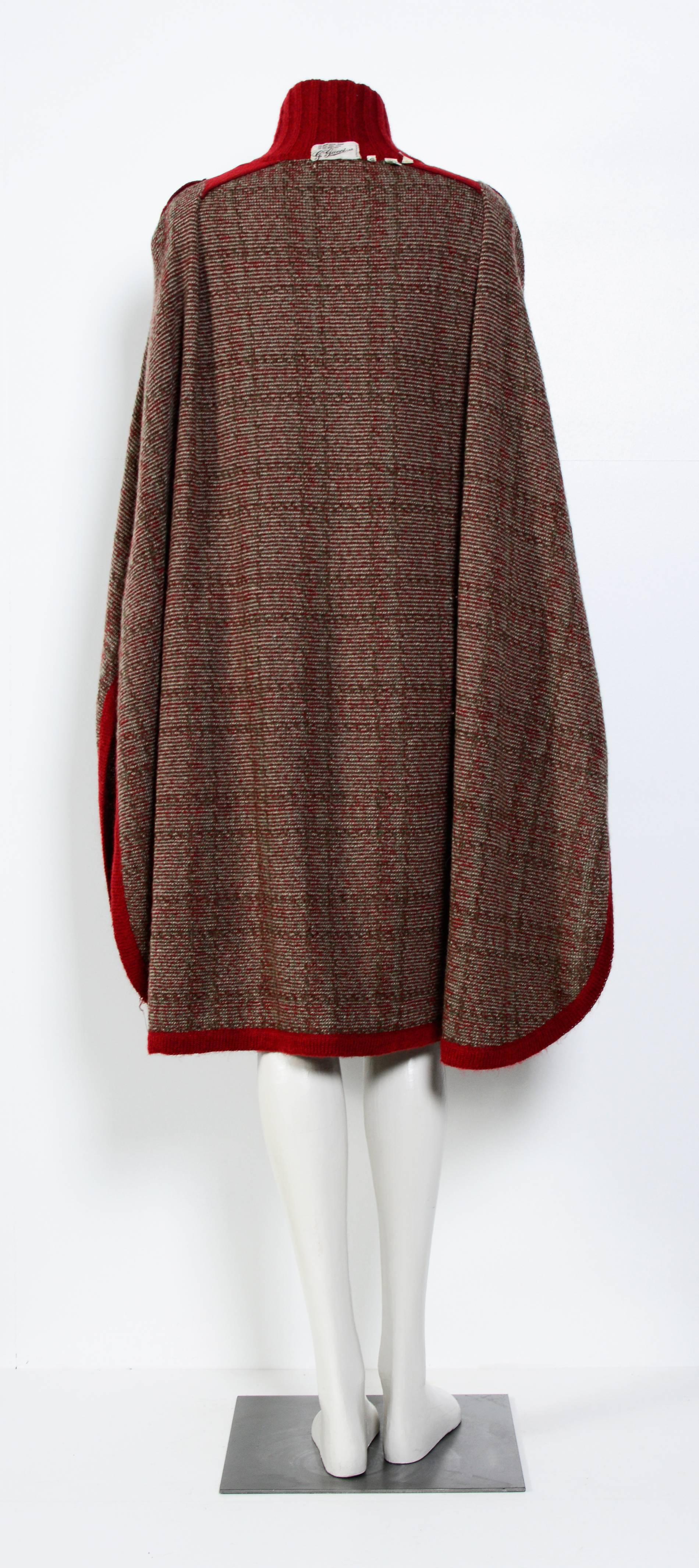 70's Bohemian Knitted GUCCI Cape 1
