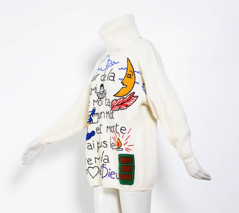 Gilet Okaïdi Jean-Charles De Castelbajac - Taille 14 Ans, Noir, 100% Laine - Neuf Avec étiquettes, Vintage Rétro