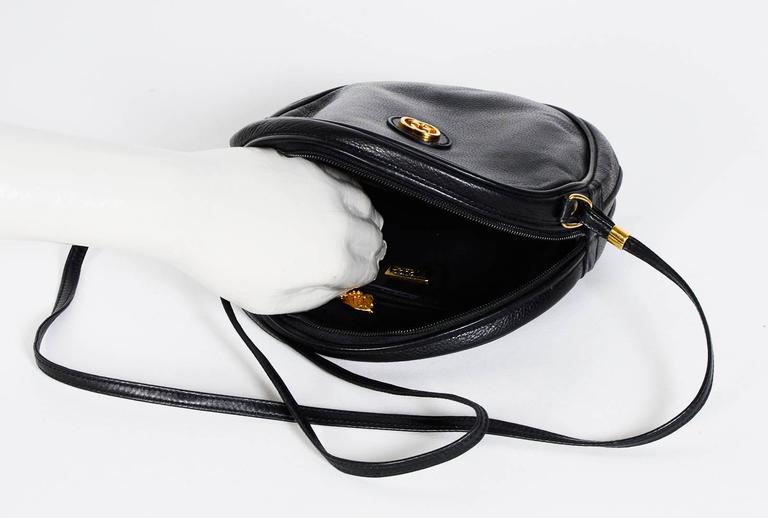 Vintage Gucci Handbag in Black Chamois Leather 