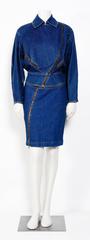 ALAIA Vintage 80's Collectable Jeans Jacket / Skirt