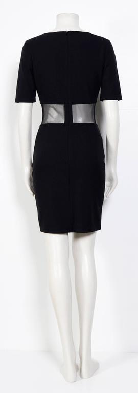 black and white panel dress