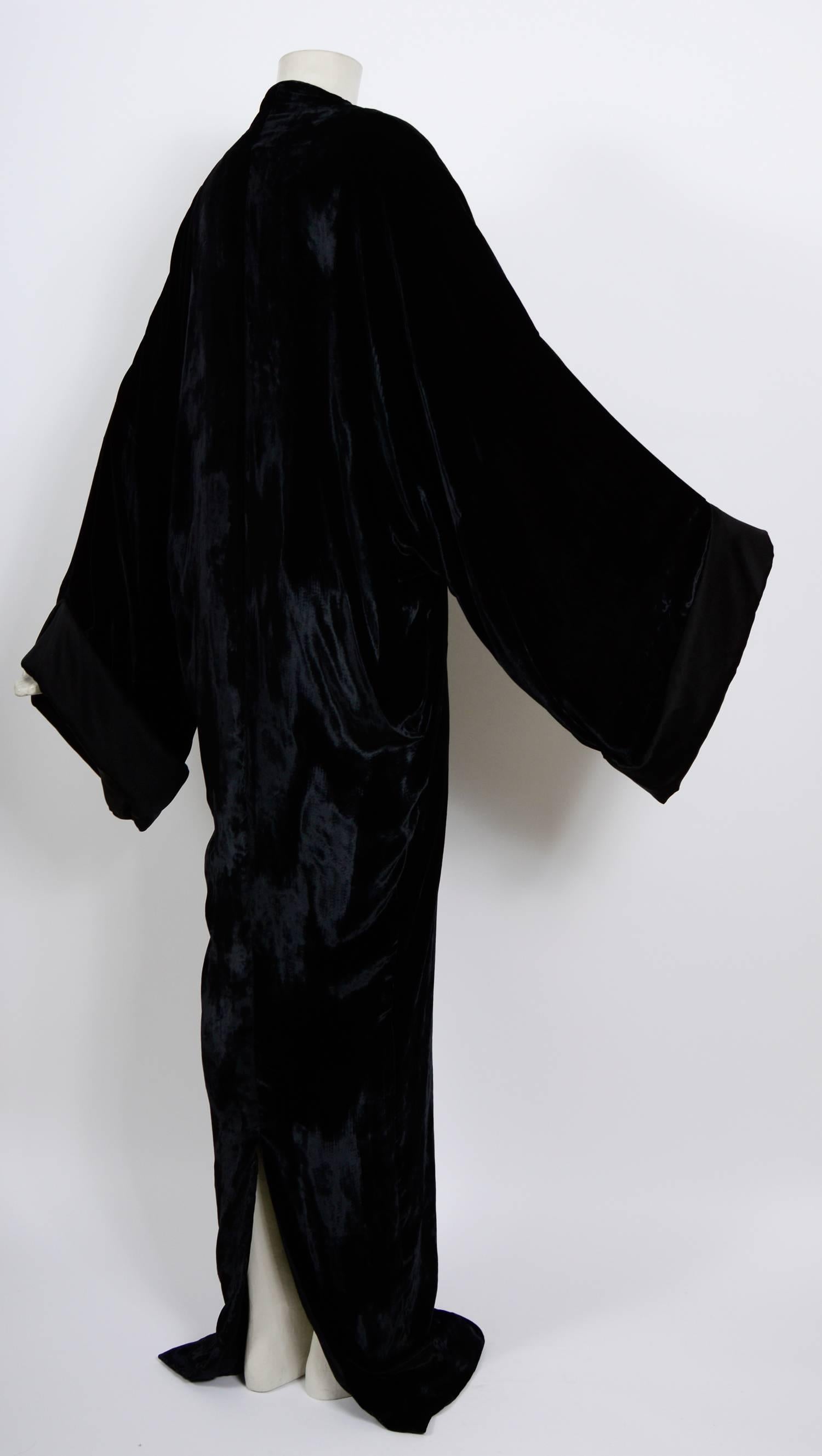 Haider Ackermann Runway 2013 Soft Velvet & Silk Caftan Dress 1