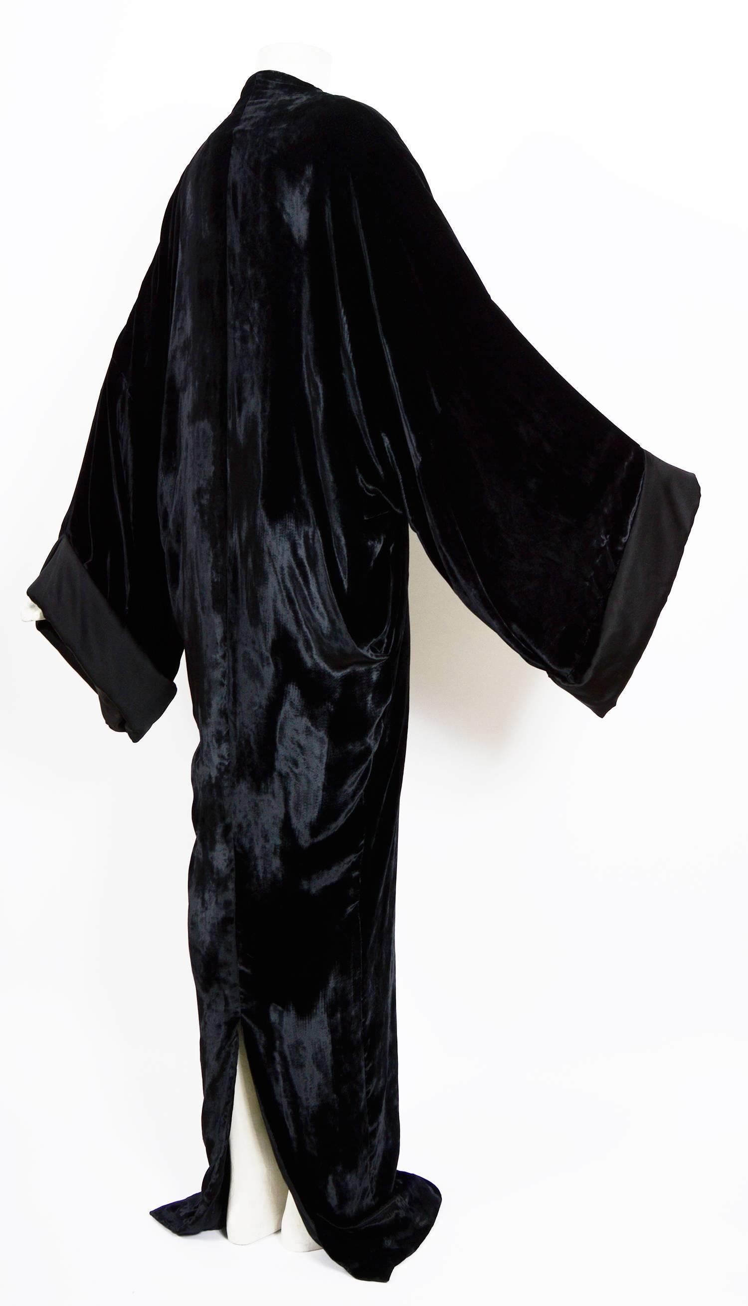 Haider Ackermann Runway 2013 Soft Velvet & Silk Caftan Dress 3