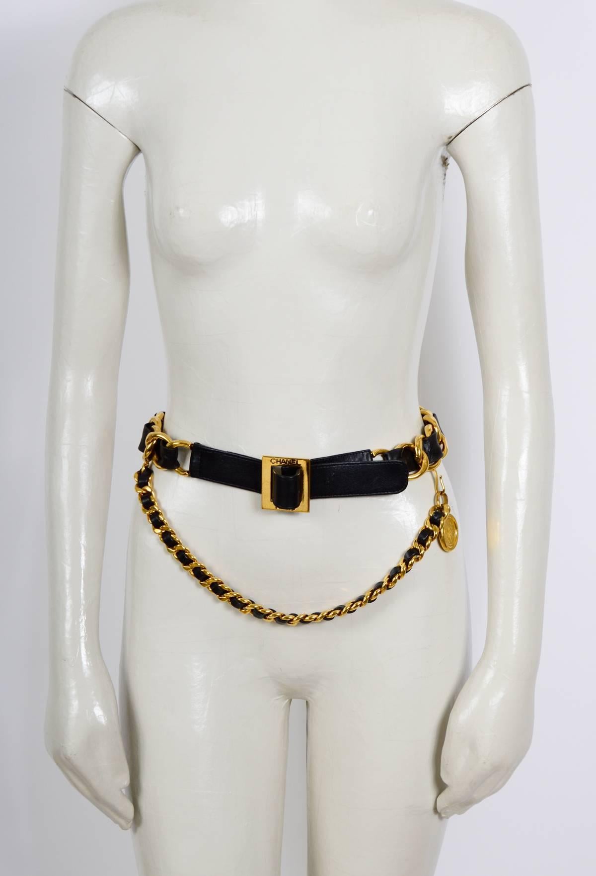 chanel chain belt 90s