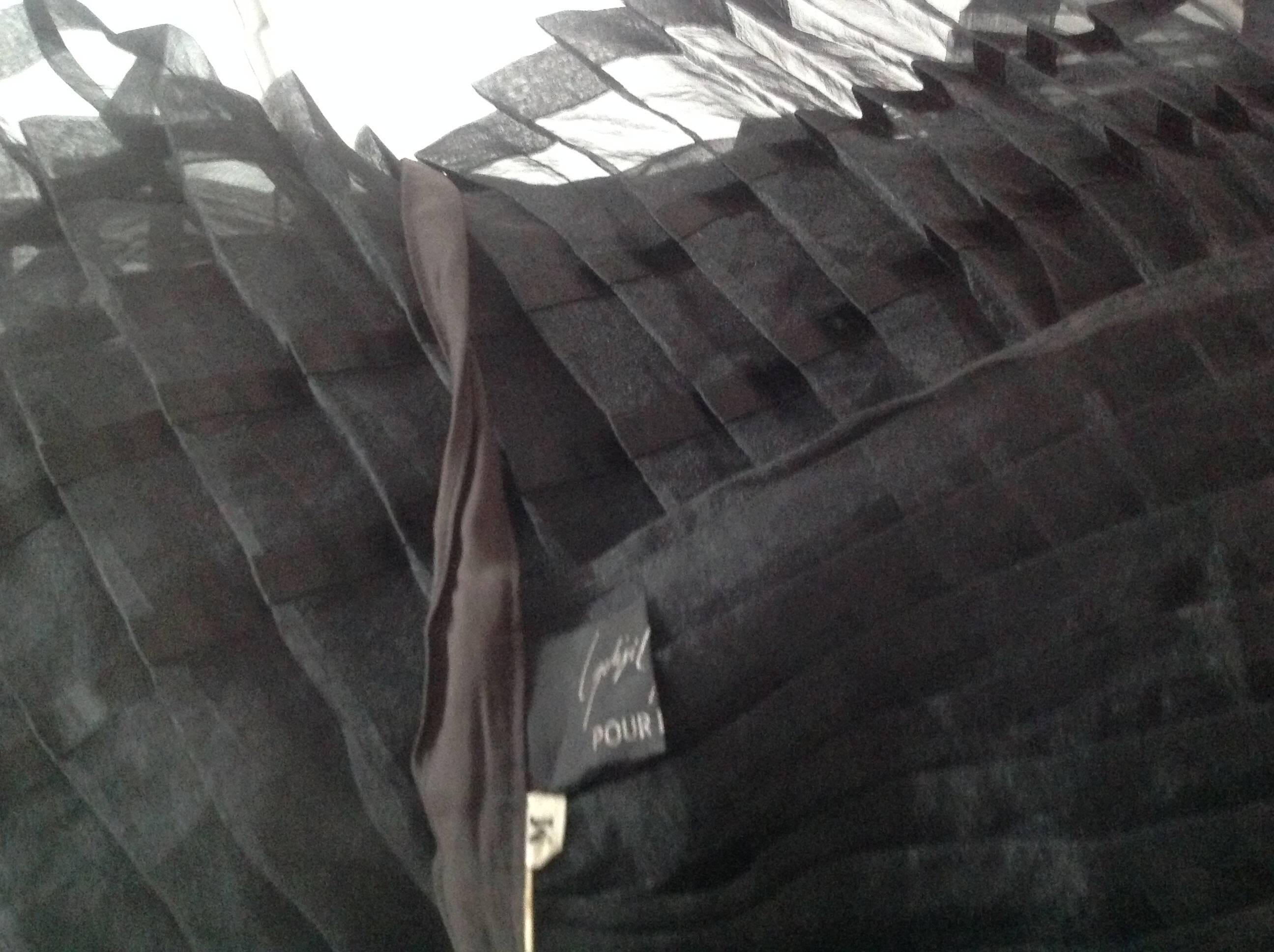 Women's Yohji Yamamoto 90's Pleated Transparent Wrap-Skirt