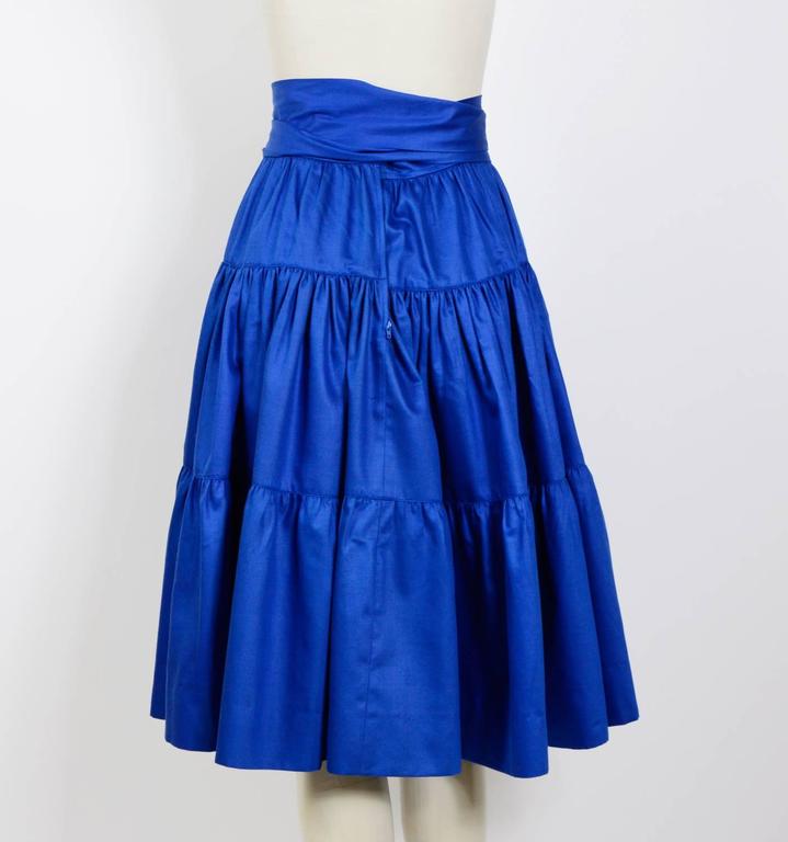 Vintage 1970s Yves Saint Laurent Boho Skirt For Sale at 1stDibs