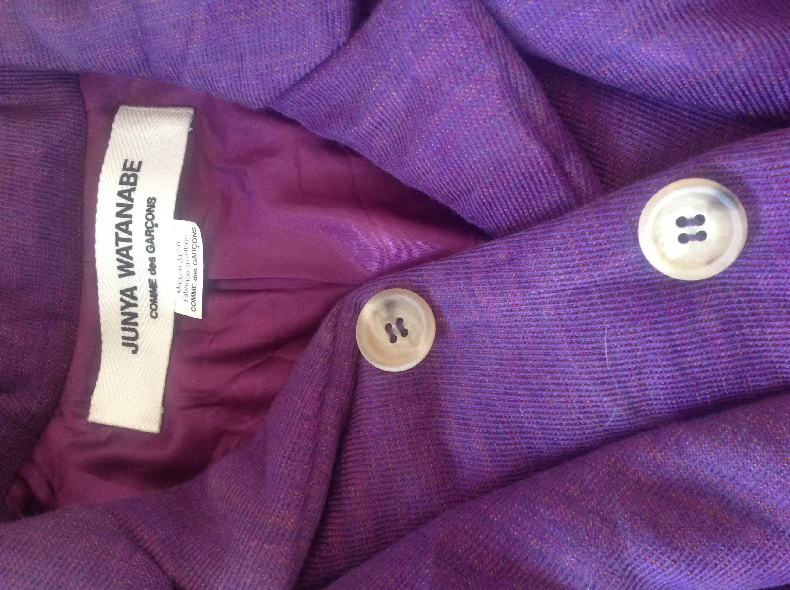 Comme Des Garcons Junya Watanabe 1990's Purple Wool Jacket 2