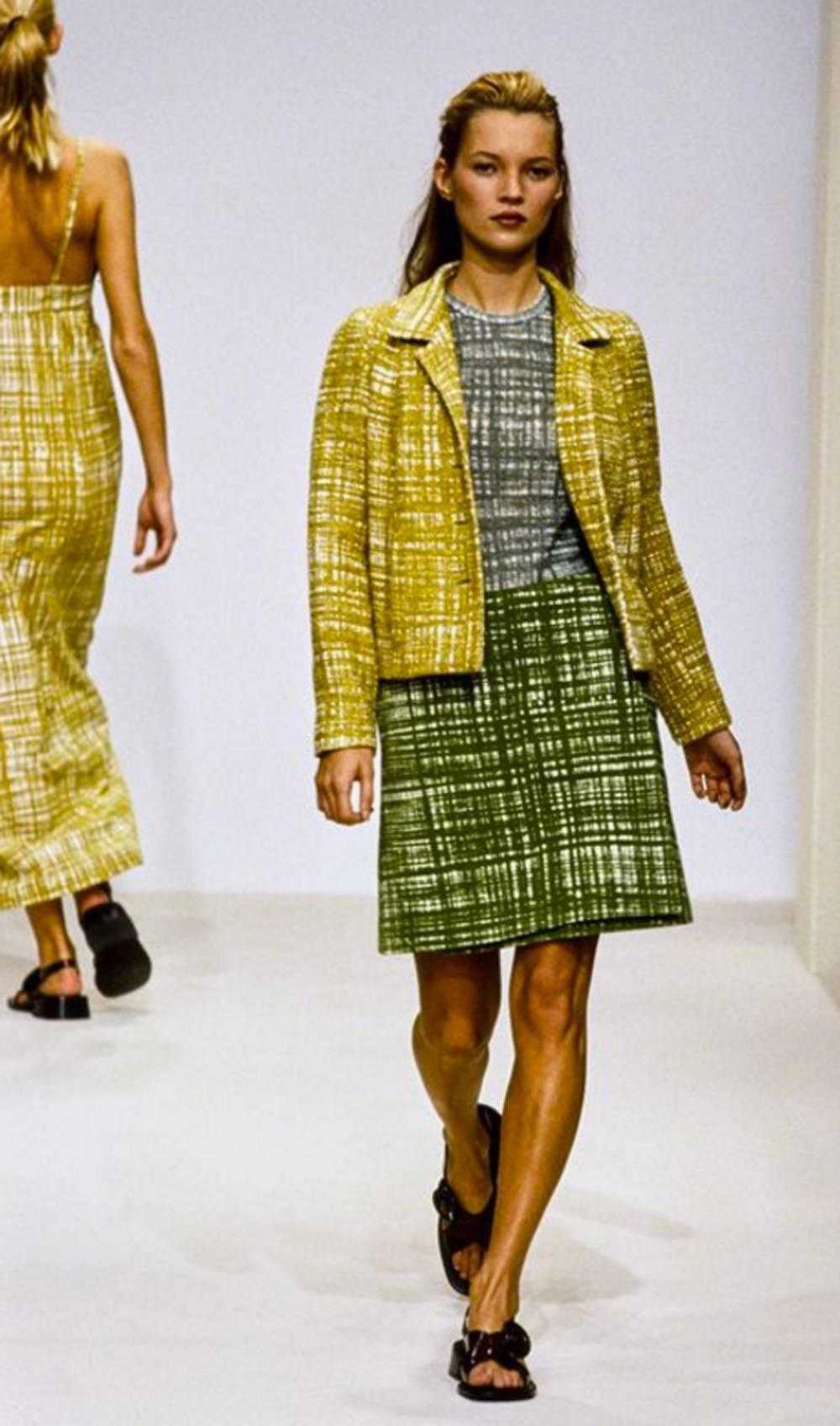 Women's Prada vintage spring summer 1996 linen cotton suit