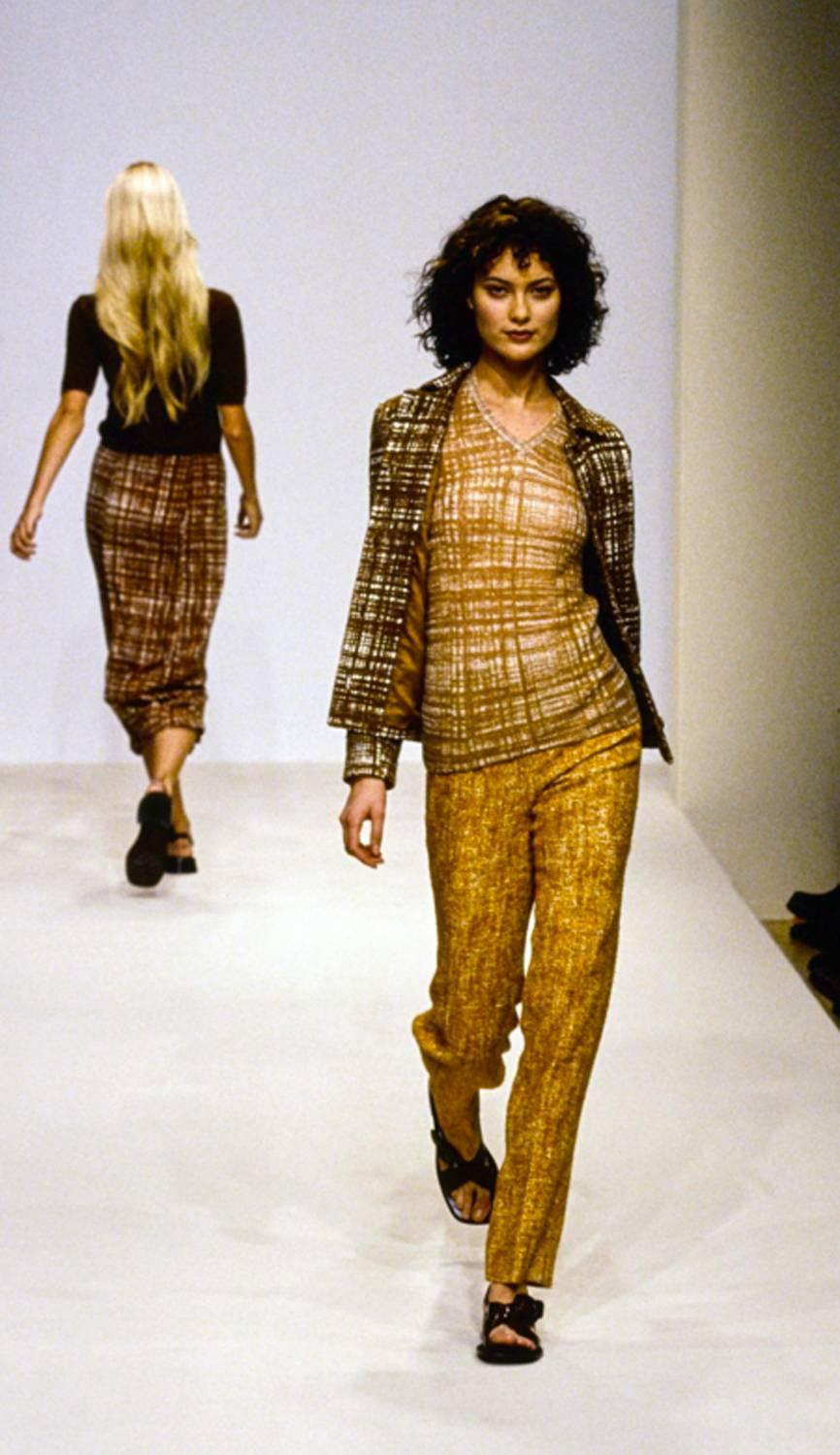 Prada vintage spring summer 1996 linen cotton suit In Excellent Condition In Antwerp, BE