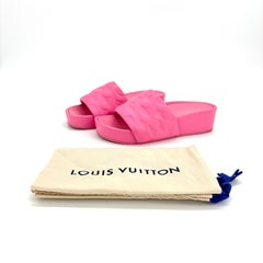 Louis Vuitton Jumbo Comfort Flatform Monogram Mules Slides 38