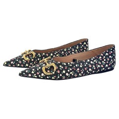 Gucci x Liberty Floral Horsebit Maryjane spitze Zehe Ballett Flats 36.5
