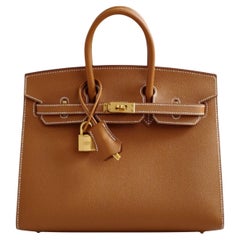 Hermès Birkin 25 Gold Epsom Sellier Gold Hardware 2022 U Stamp