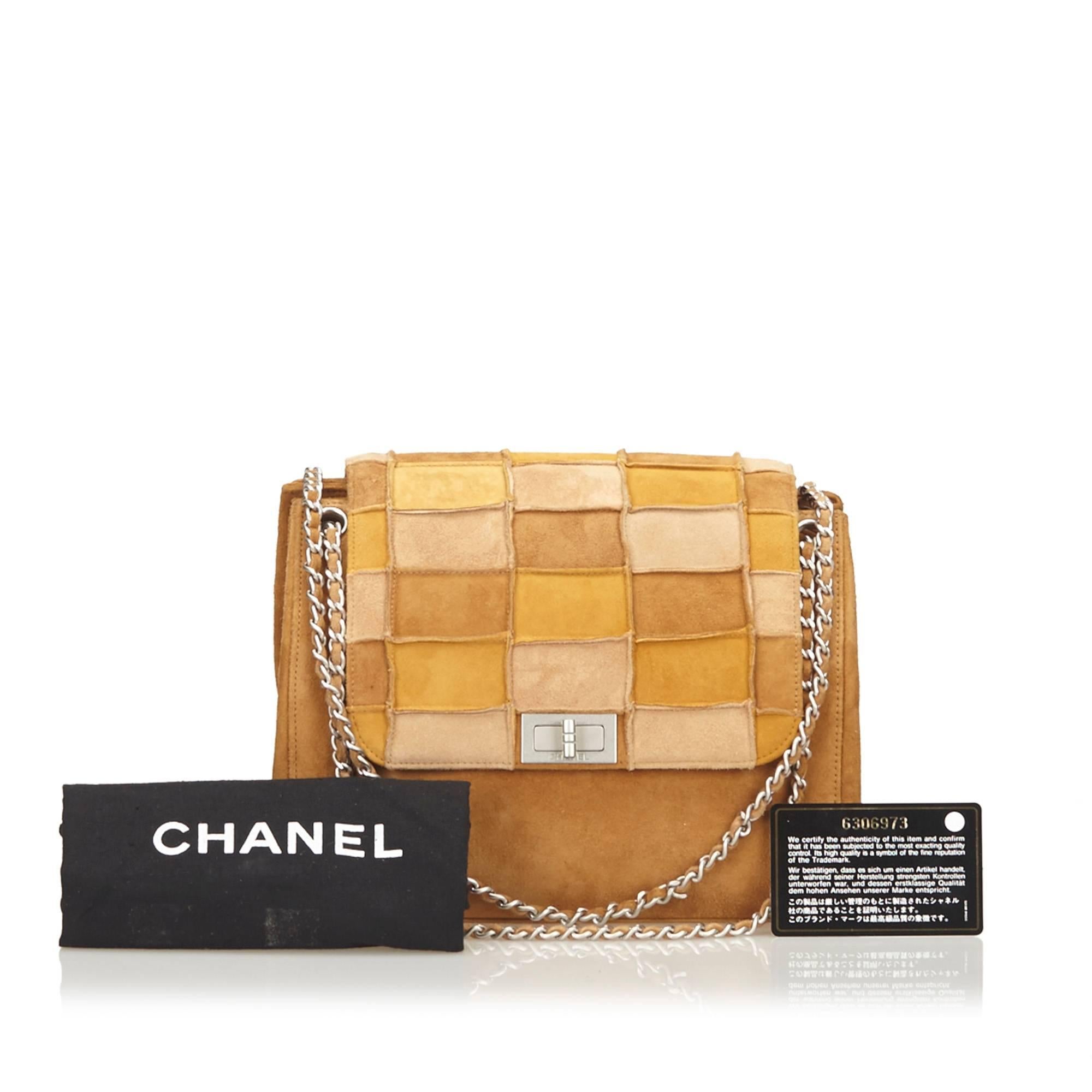 Chanel Brown Patchwork Suede Shoulderbag 2