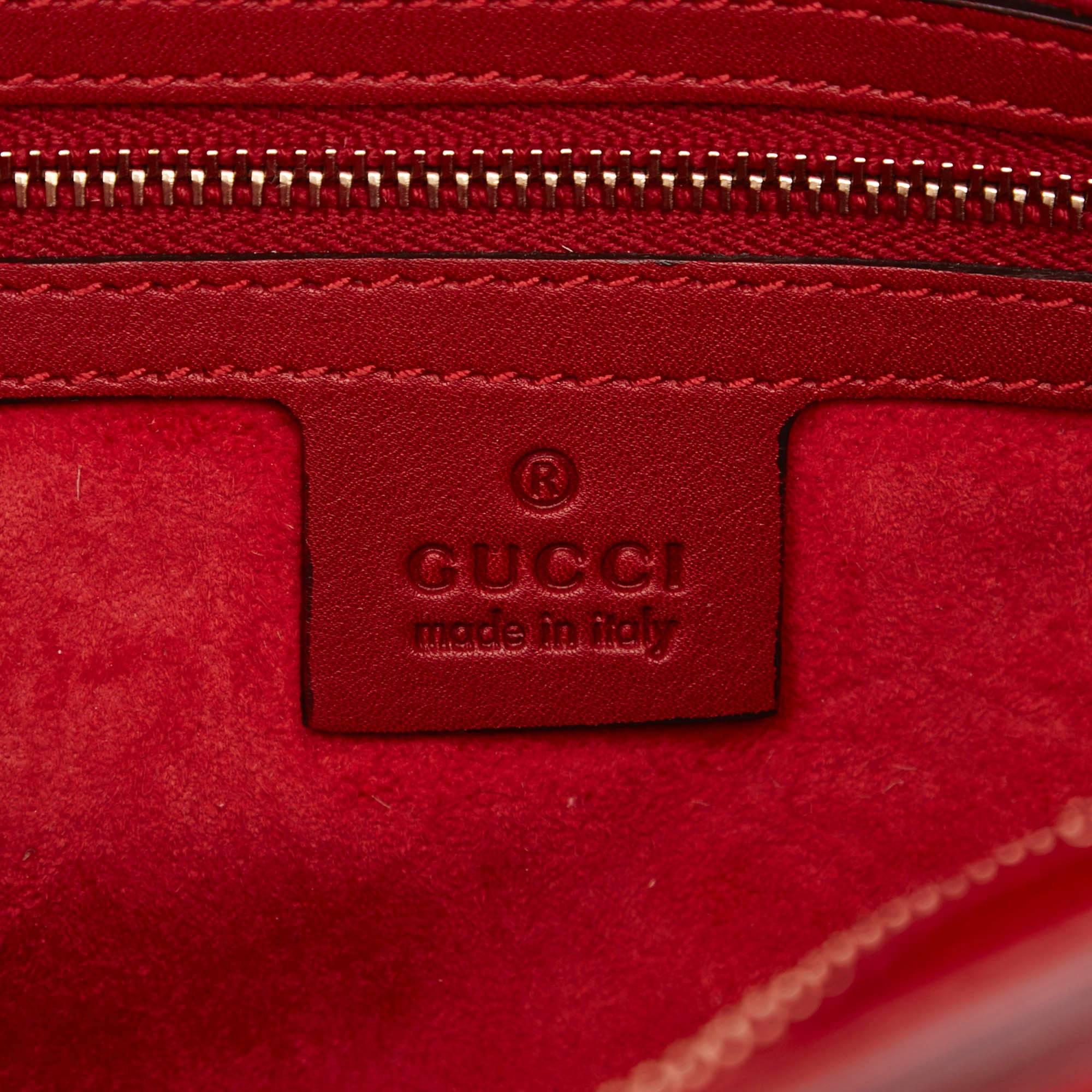 Gucci Red Patent Leather GG Handbag 1