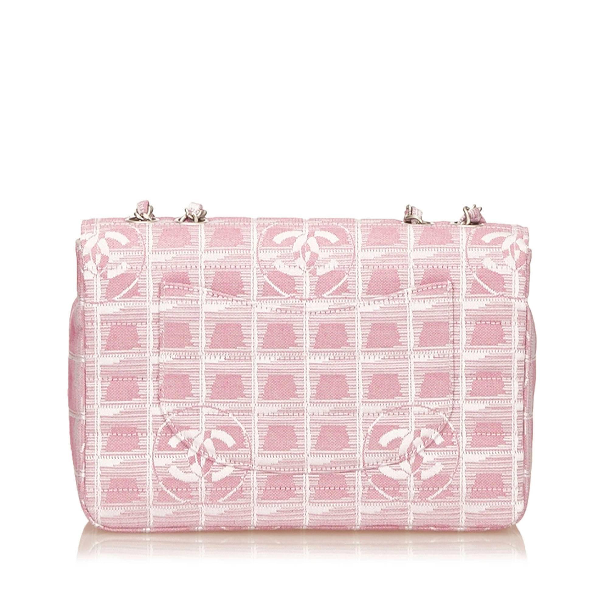 Chanel Pink New Travel Chain Flap Shoulder Bag 4
