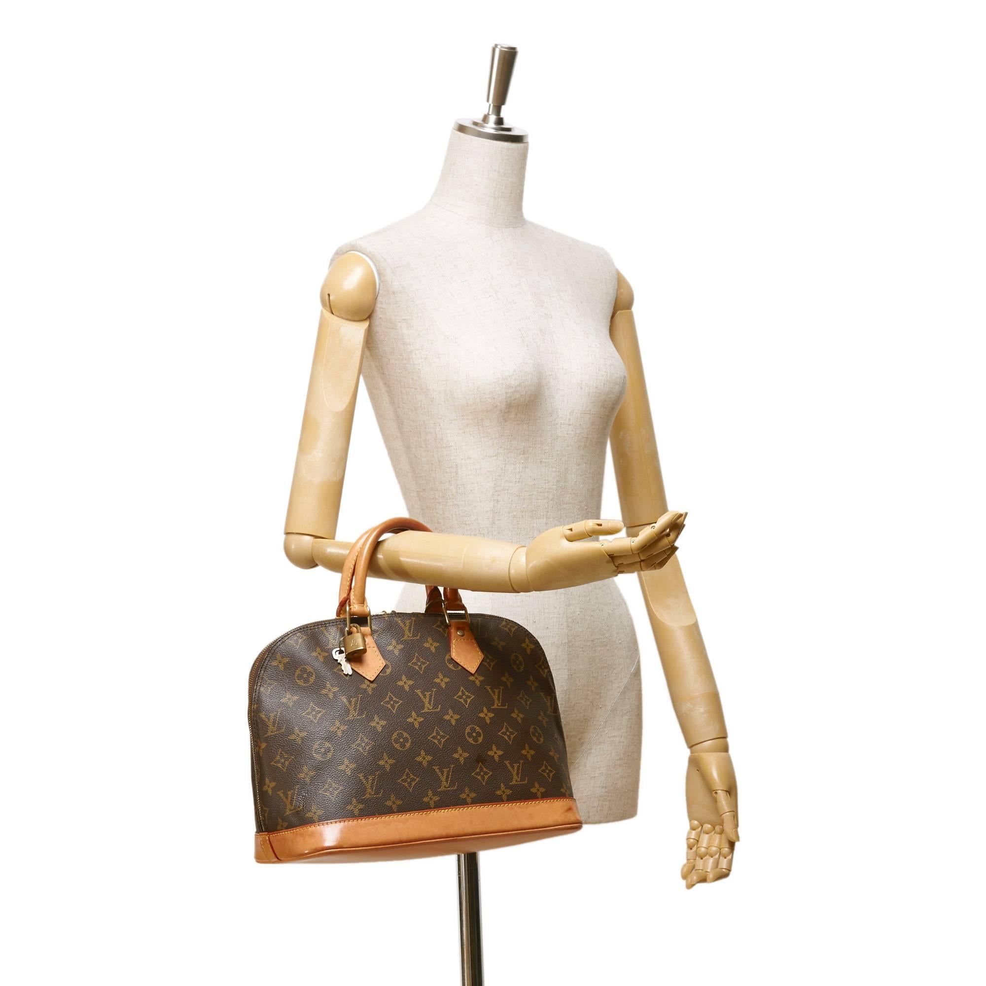 Louis Vuitton Brown Monogram Alma PM Handbag 1