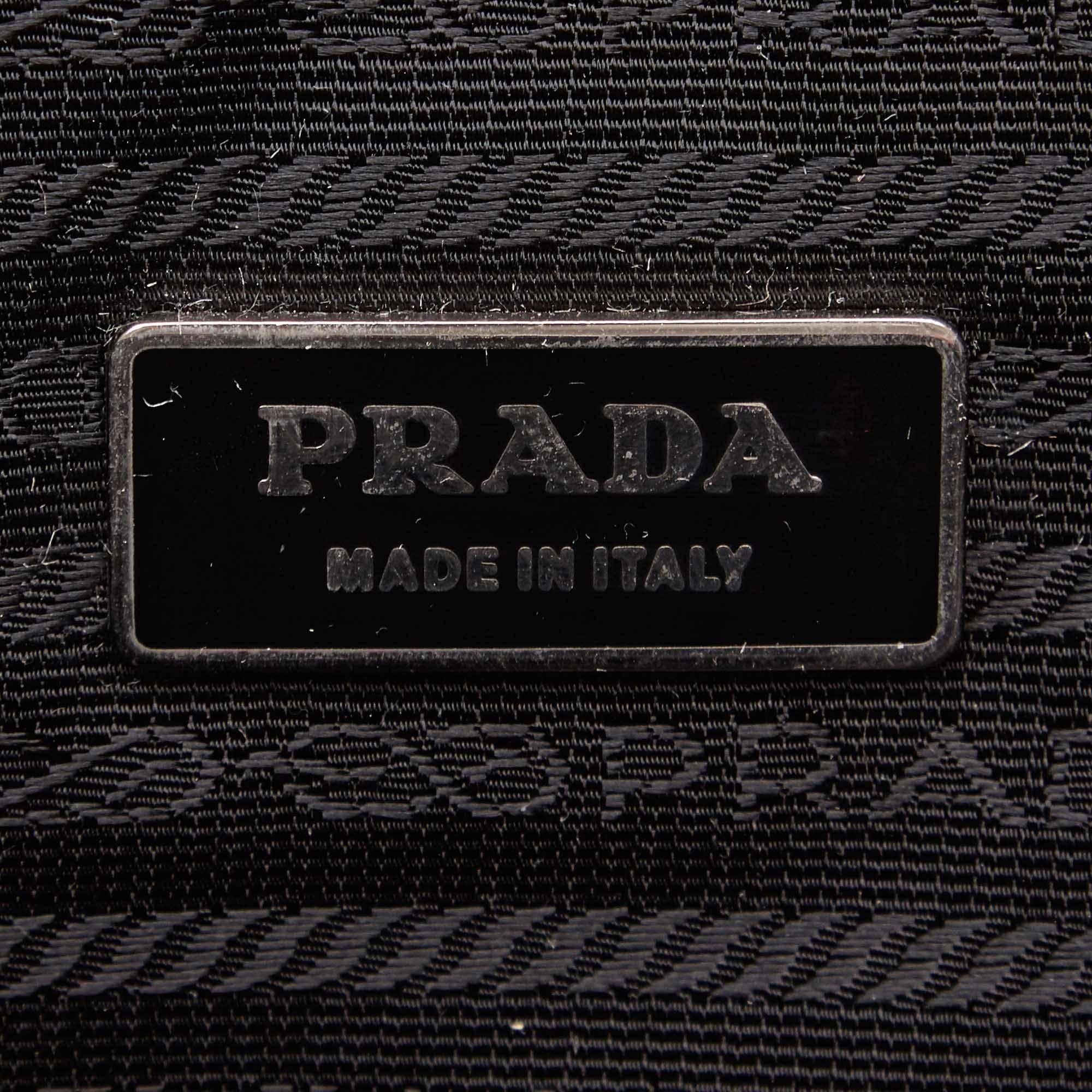 Prada Black Leather Briefcase 2