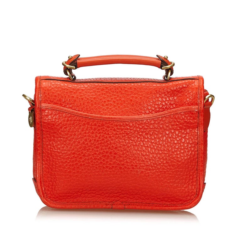 Mulberry Orange 2 Way Leather Handbag For Sale at 1stdibs