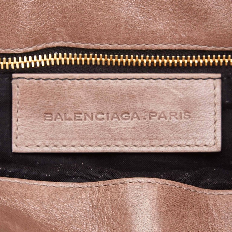 balenciaga brown leather bag