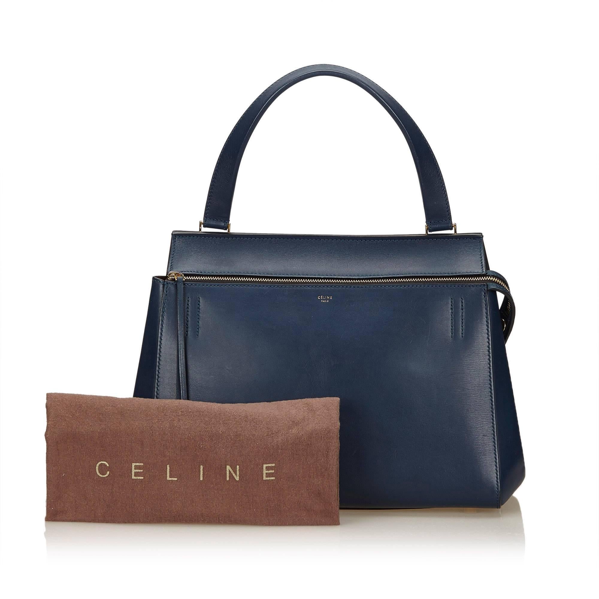 Celine Blue Large Edge Bag 4