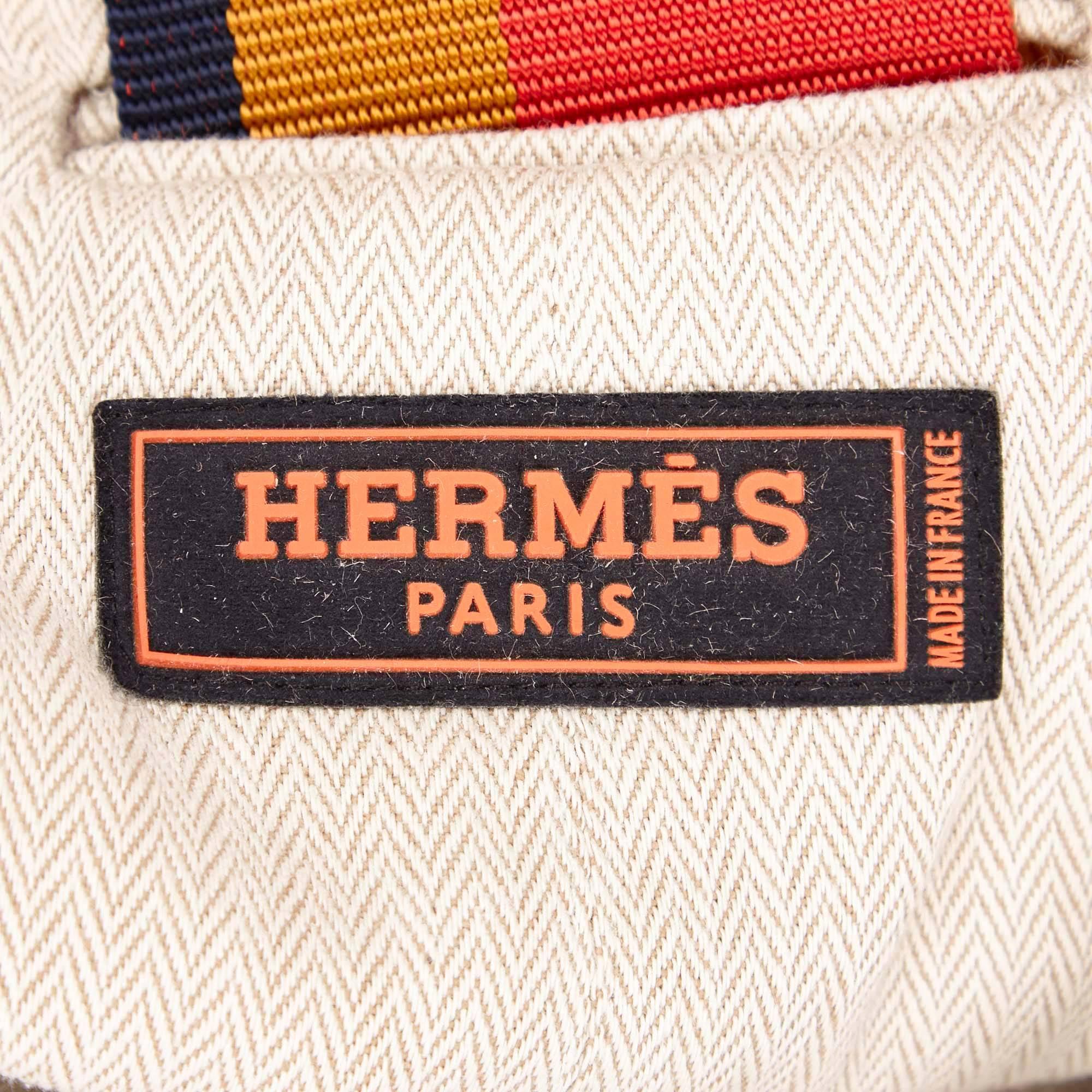 Hermes White Cavalier Sling Backpack 2