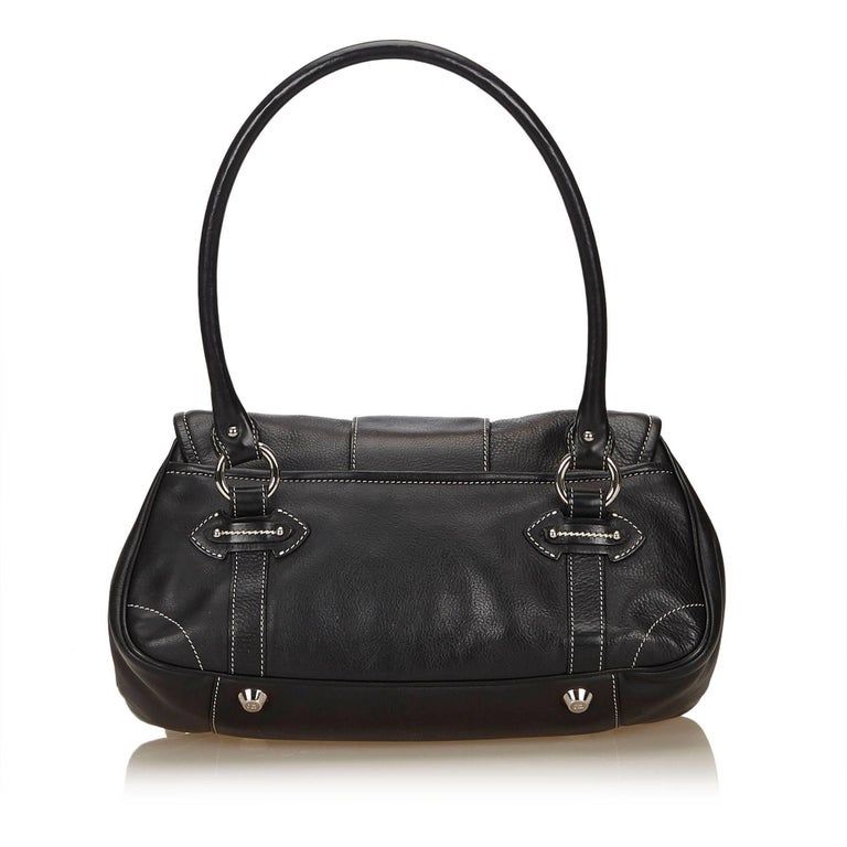 Dior Black Leather Vintage Traveler Bag For Sale at 1stdibs