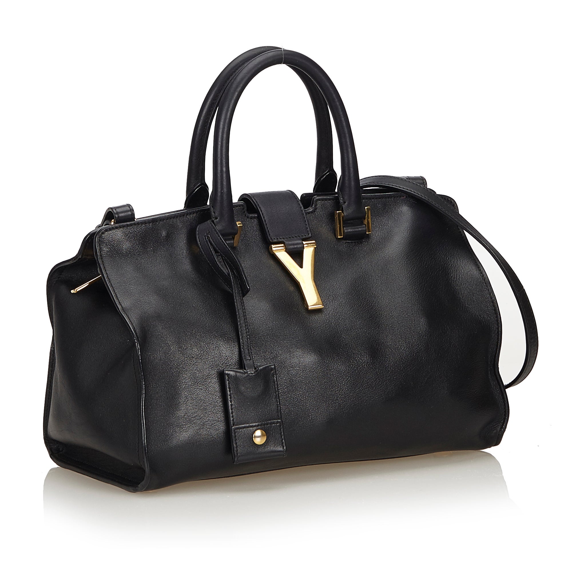 Yves Saint Laurent Ysl Black Small Cabas Chyc Bag At 1stdibs