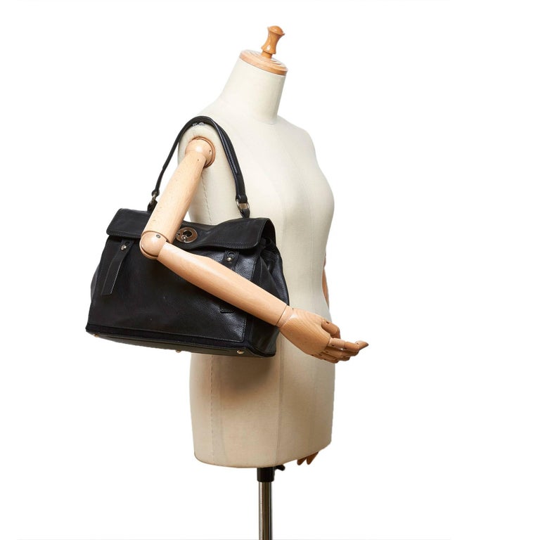 YSL Black Leather Muse Two at 1stdibs