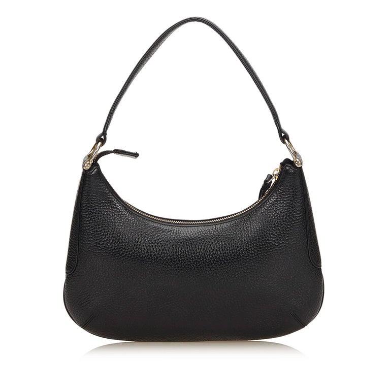 MCM Black Leather Shoulder Bag at 1stdibs